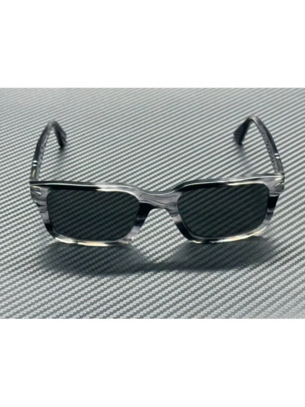 New Persol Men Striped Black Sunglasses 53-20-145